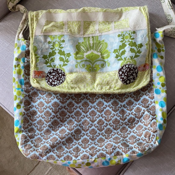 Whimsical van life messenger bag, local artist - Picture 2 of 7